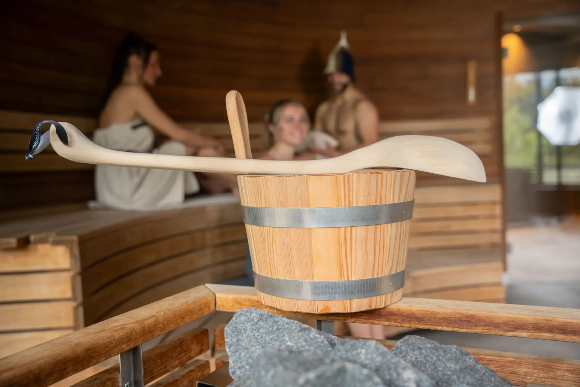 Saunazubehör, Saunakübel mit Kelle